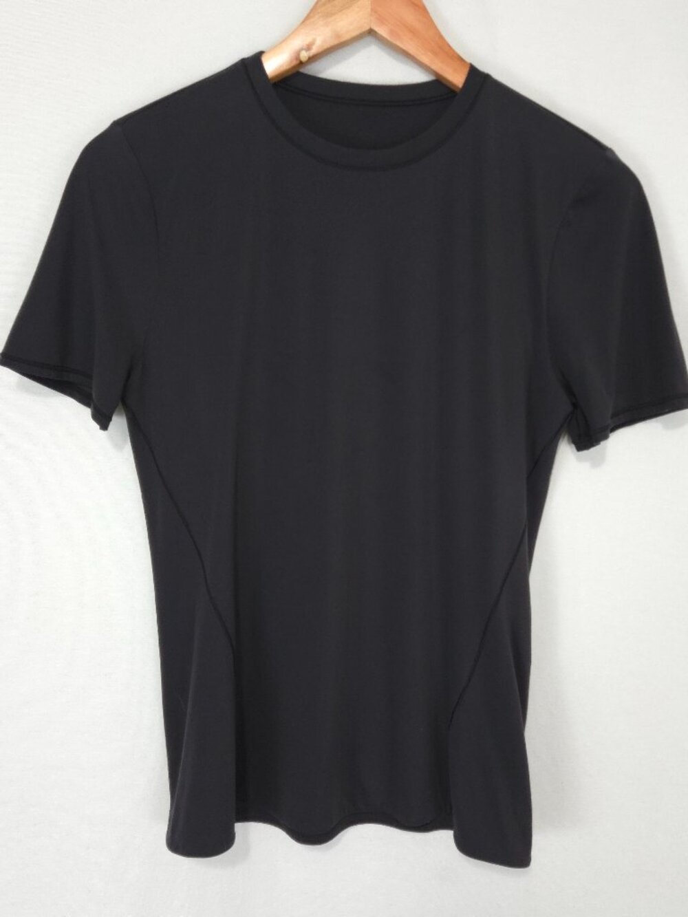 Lululemon Women's Black Wundermost Ultra-Soft Nulu Hip-Length Crewneck Shirt